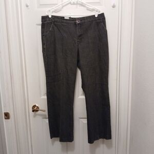 Lee Made To Fit Jeans Women's Size 16W Adjustible Waist Charcoal Gray